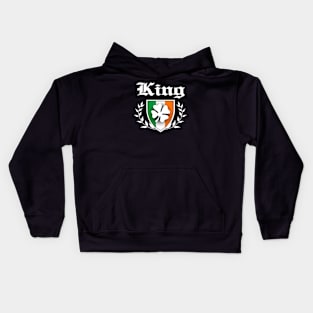 King Shamrock Crest Kids Hoodie